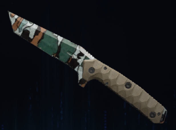 Rendu du camouflage Baumier sur Couteau