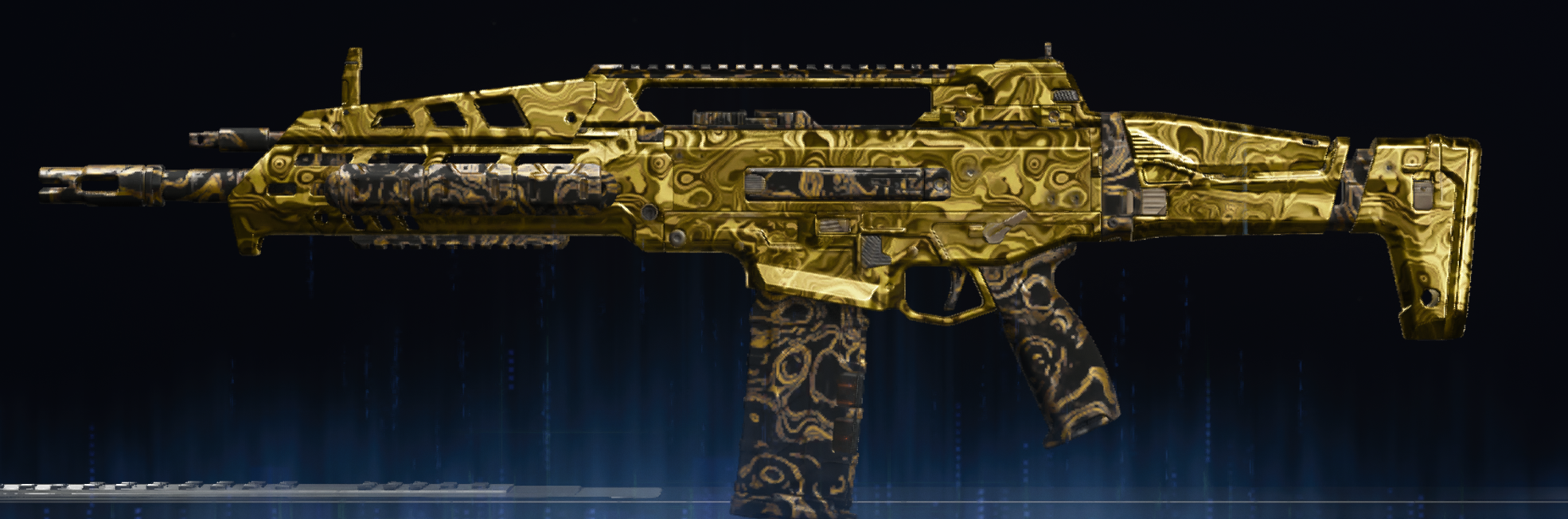 Rendu du camouflage Damas doré sur M8A1