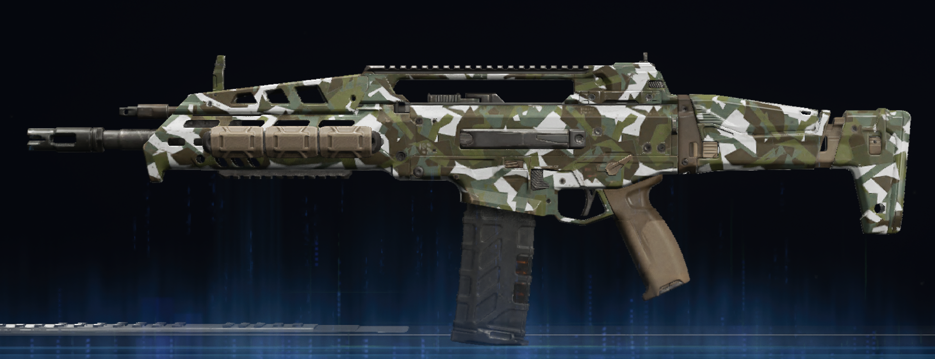 Rendu du camouflage Neige sur M8A1