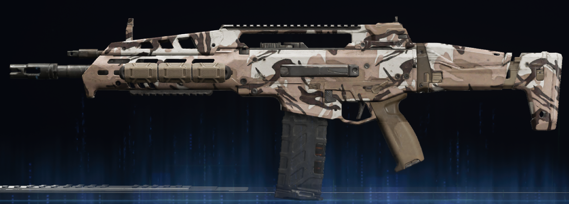 Rendu du camouflage Aride sur M8A1