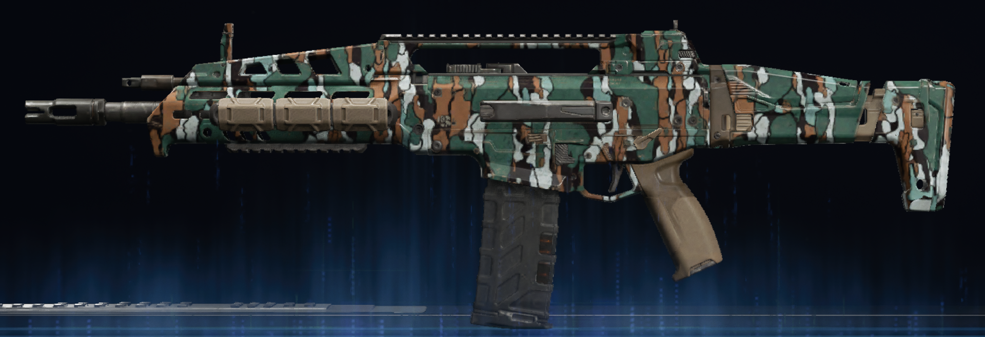 Rendu du camouflage Baumier sur M8A1