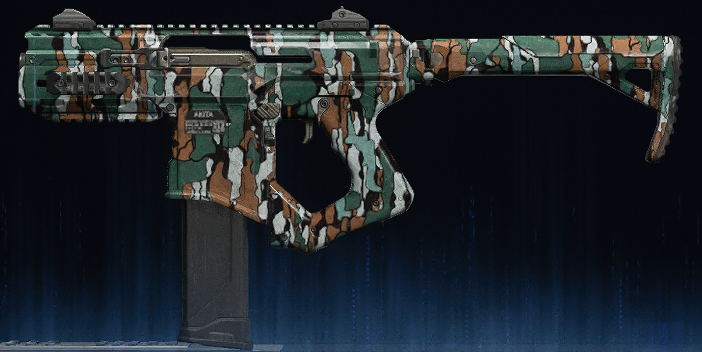 Rendu du camouflage Baumier sur Akita