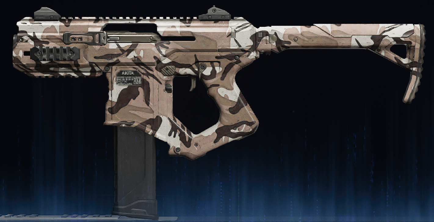 Rendu du camouflage Aride sur Akita