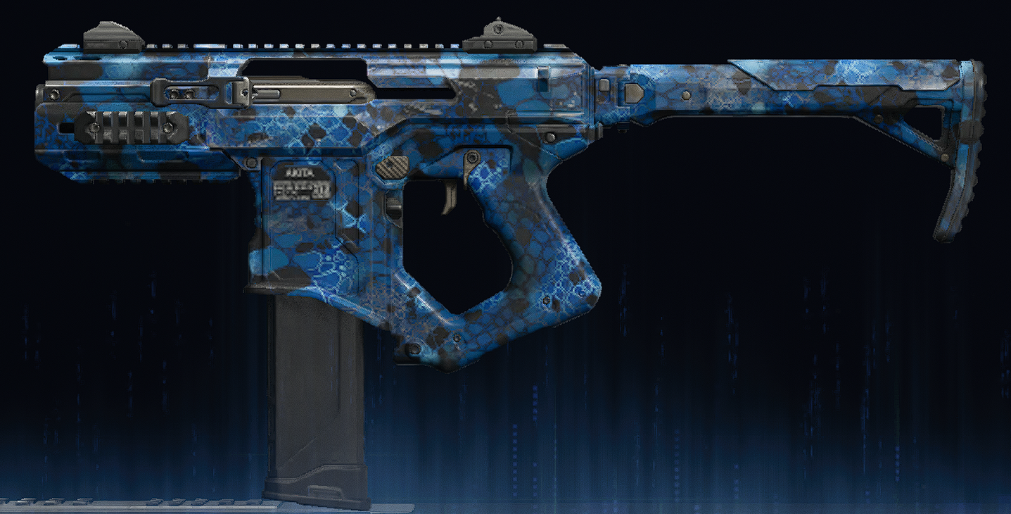 Rendu du camouflage Serpent saphir sur Akita