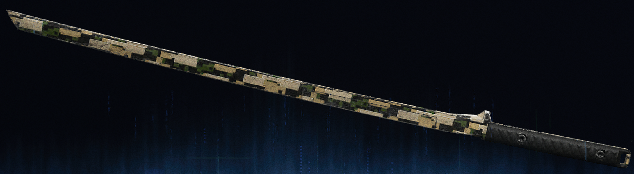 Rendu du camouflage Forêt numérique sur Katana