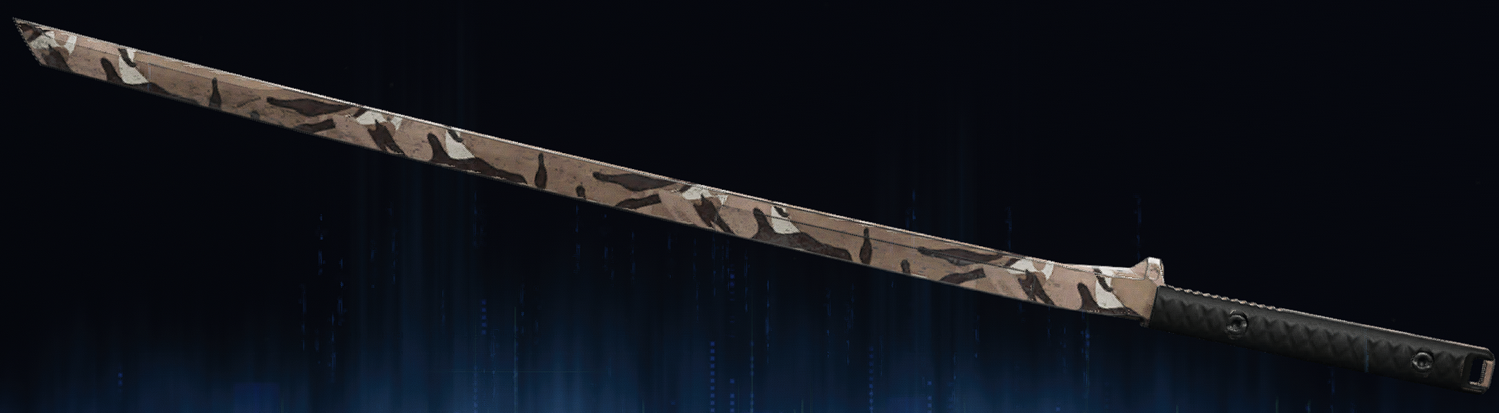 Rendu du camouflage Aride sur Katana