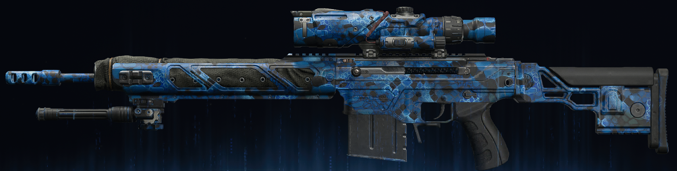 Rendu du camouflage Serpent saphir sur Shadow SK
