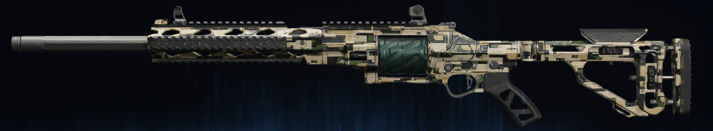 Rendu du camouflage Forêt numérique sur Warden 308