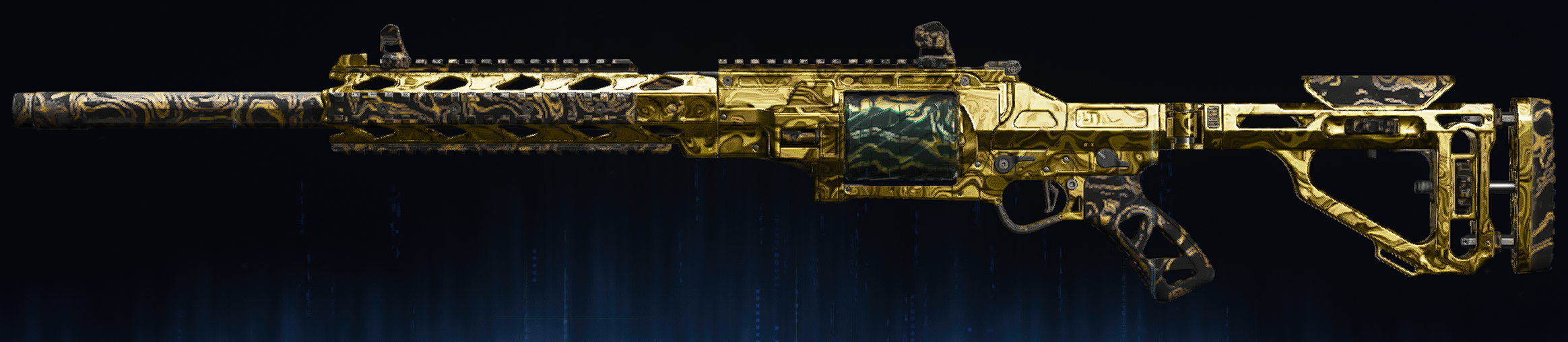 Rendu du camouflage Damas doré sur Warden 308