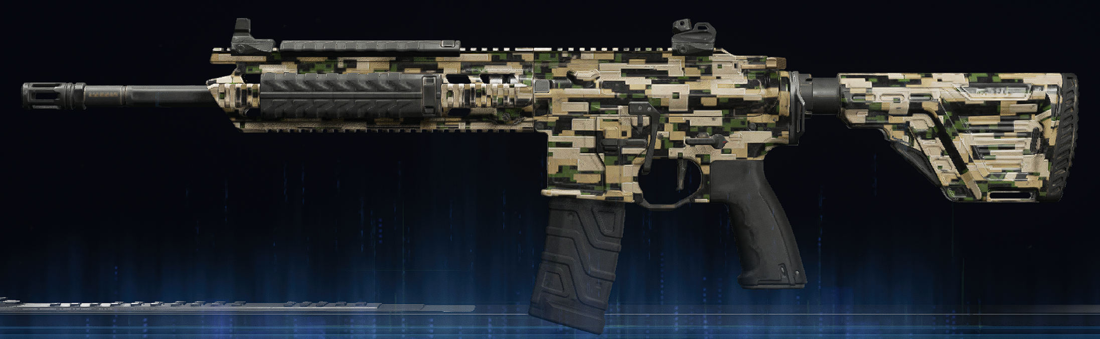 Rendu du camouflage Forêt numérique sur MK35 ISR