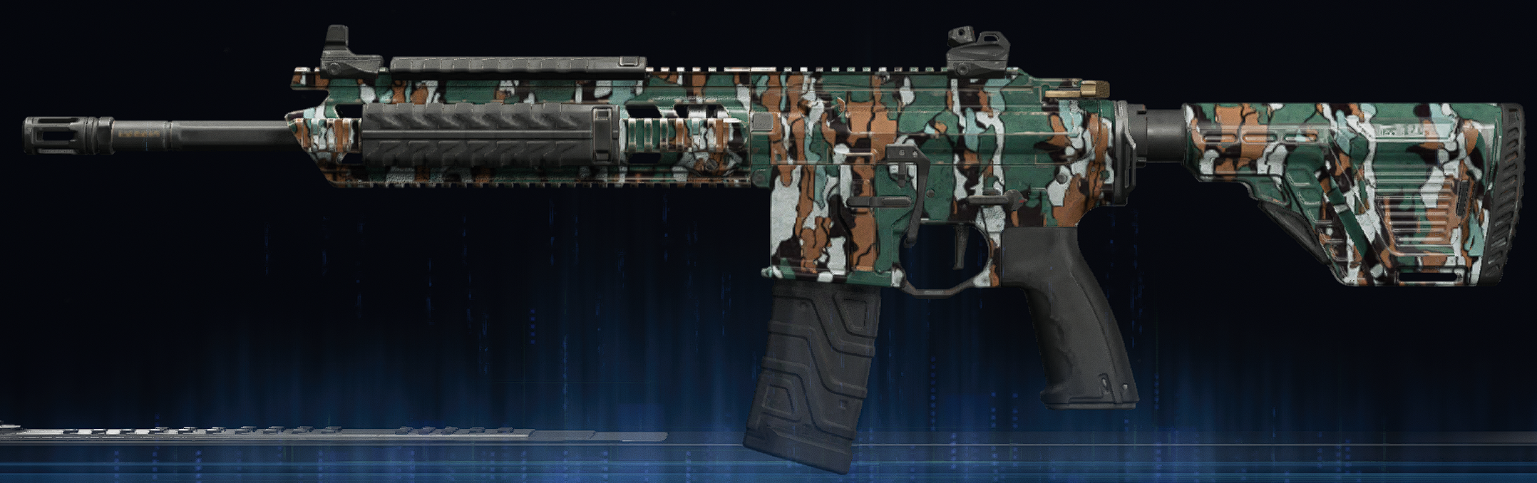Rendu du camouflage Baumier sur MK35 ISR
