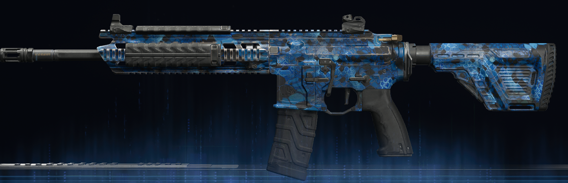 Rendu du camouflage Serpent saphir sur MK35 ISR