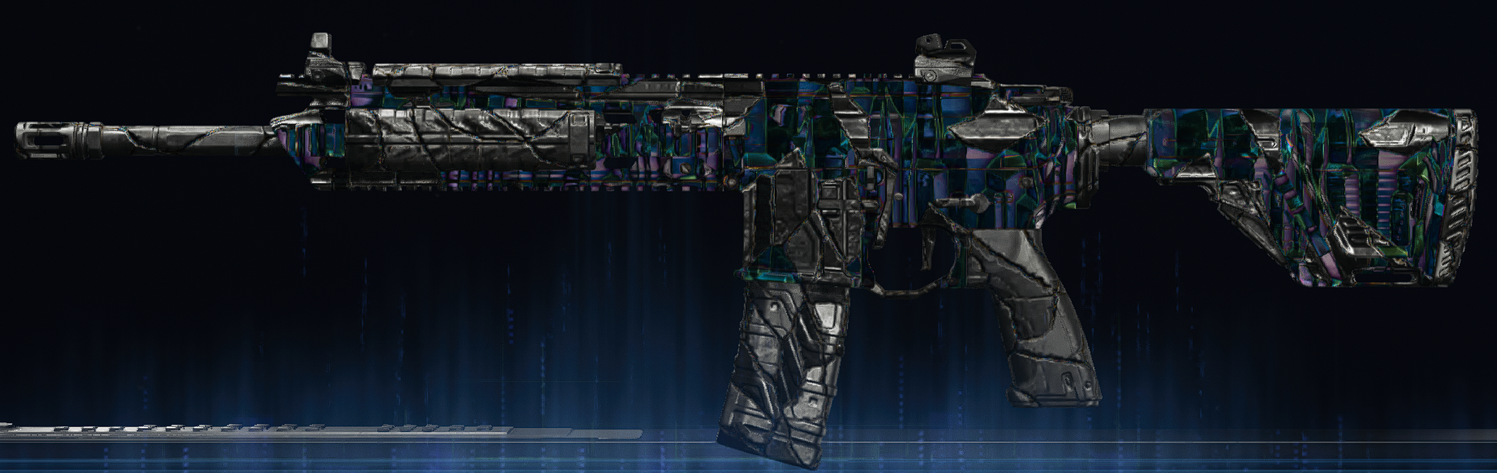 Rendu du camouflage Verre étoilé sur MK35 ISR