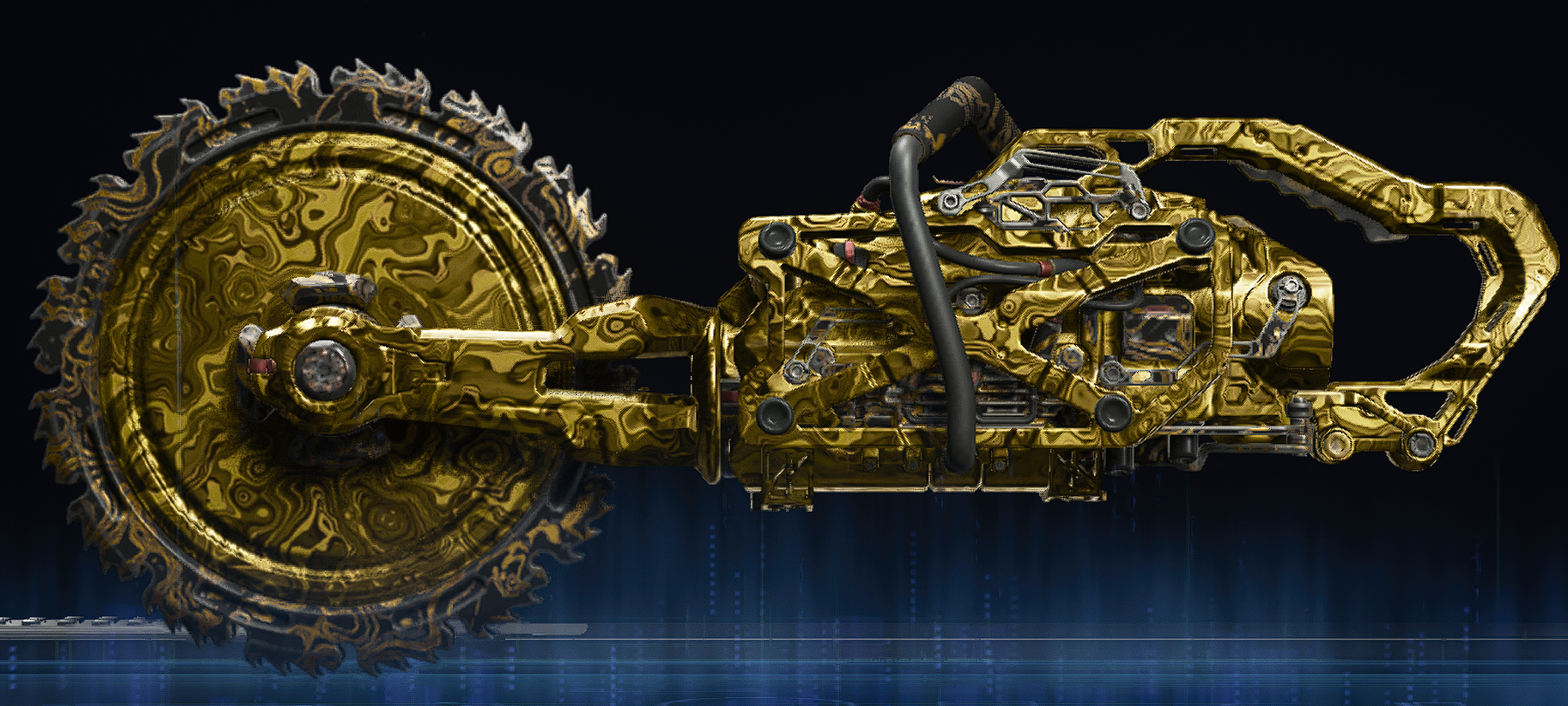 Rendu du camouflage Damas doré sur SC13 infernale