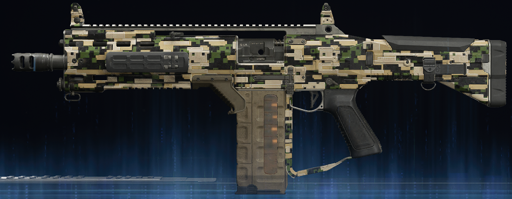 Rendu du camouflage Forêt numérique sur SG-12