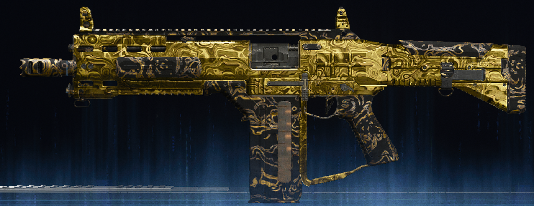 Rendu du camouflage Damas doré sur SG-12