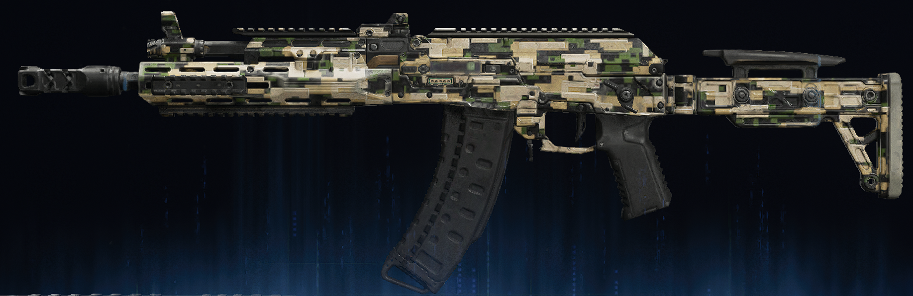Rendu du camouflage Forêt numérique sur AK-27