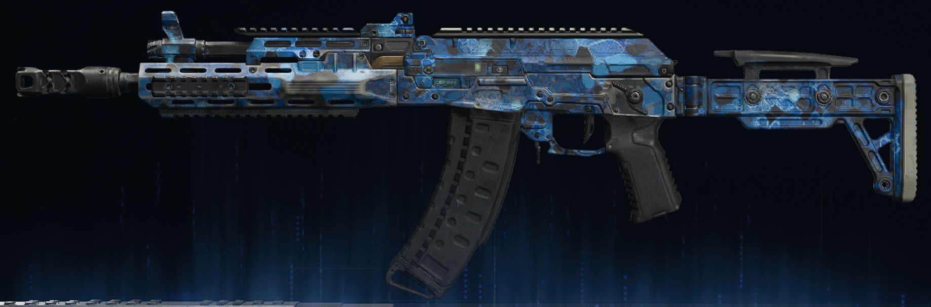 Rendu du camouflage Serpent saphir sur AK-27