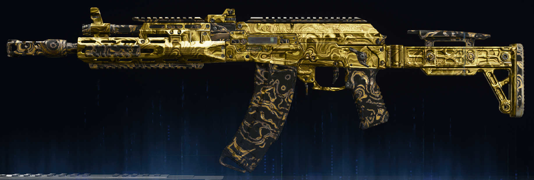 Rendu du camouflage Damas doré sur AK-27