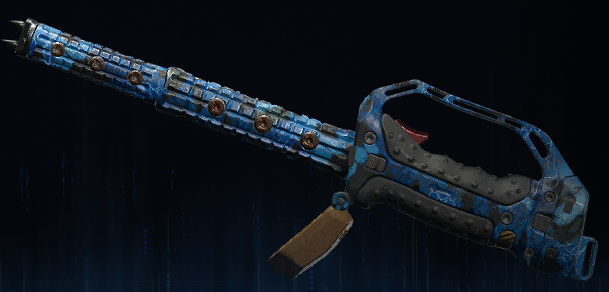 Rendu du camouflage Serpent saphir sur Flatline MK.II