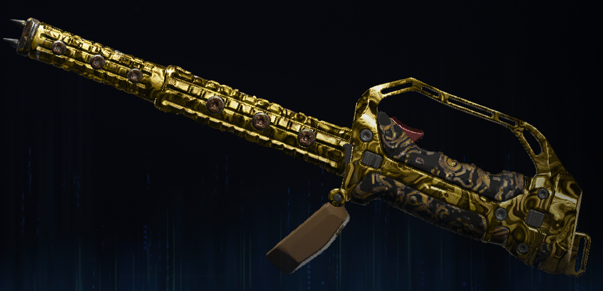 Rendu du camouflage Damas doré sur Flatline MK.II