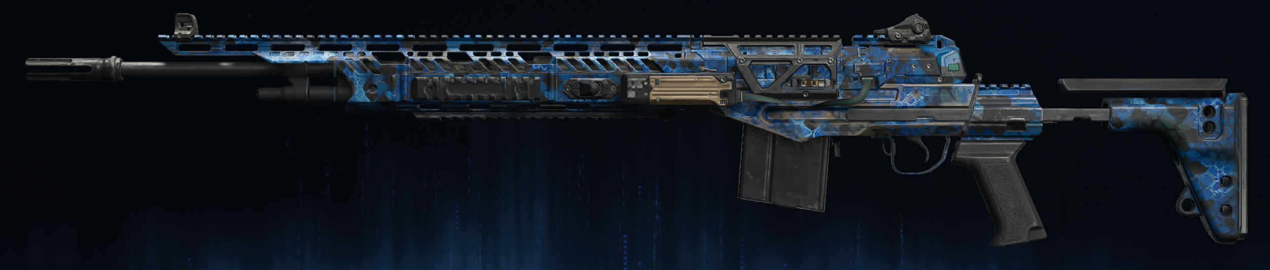 Rendu du camouflage Serpent saphir sur M34 Novaline