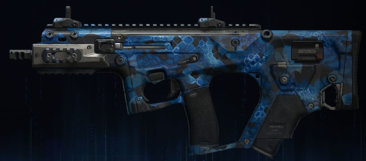 Rendu du camouflage Serpent saphir sur Razor 9mm