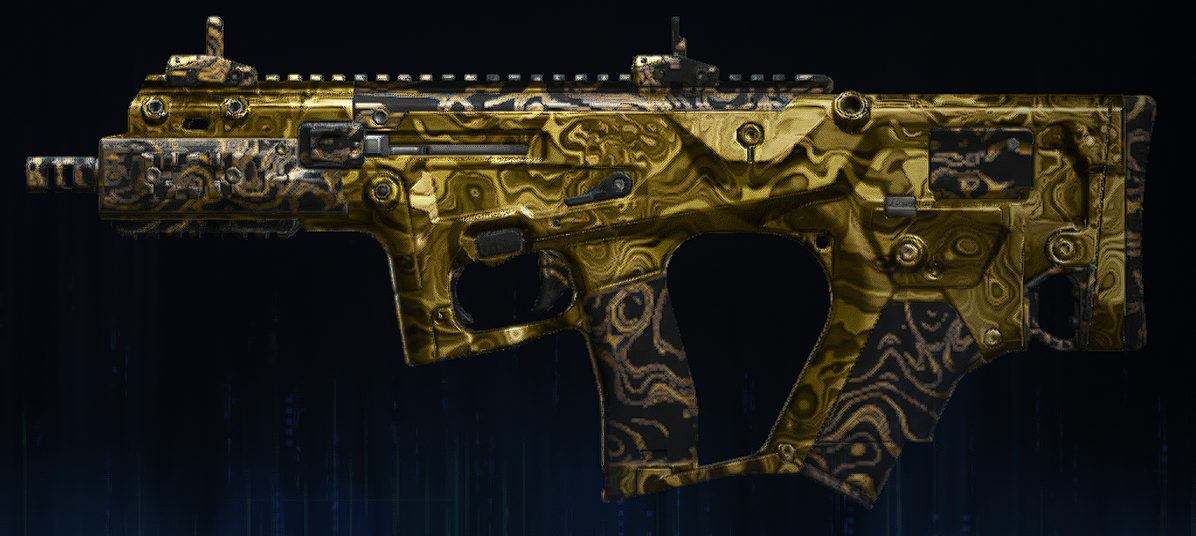 Rendu du camouflage Damas doré sur Razor 9mm