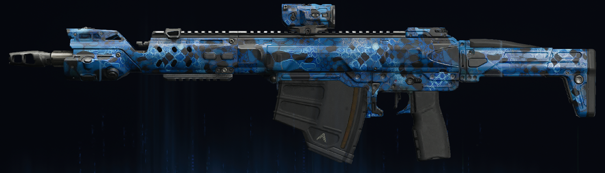 Rendu du camouflage Serpent saphir sur Grimhawk