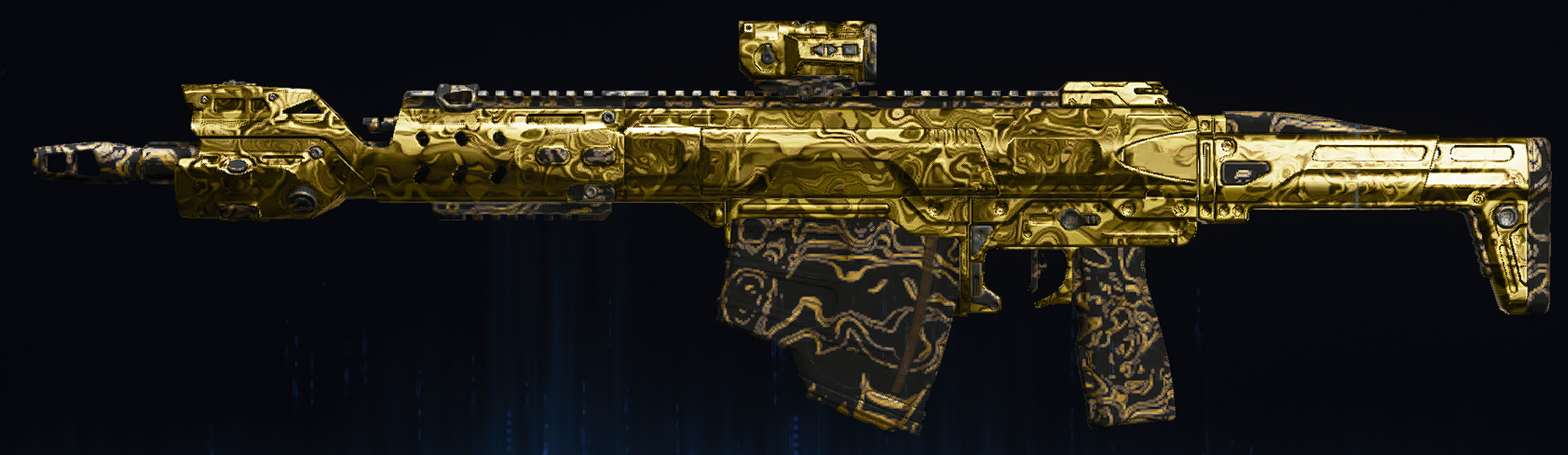 Rendu du camouflage Damas doré sur Grimhawk