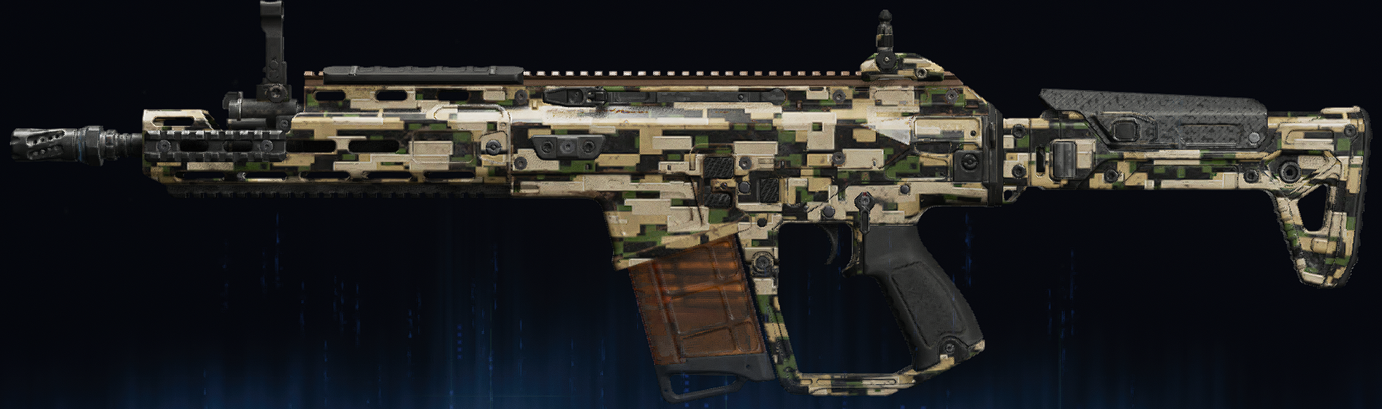 Rendu du camouflage Forêt numérique sur MXR-17