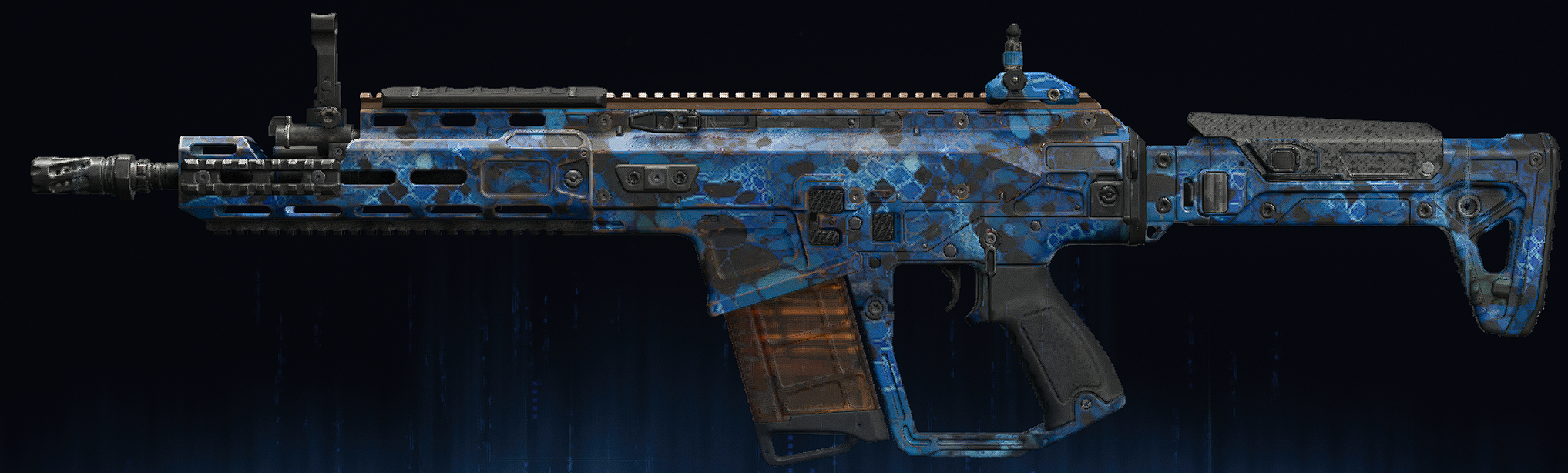 Rendu du camouflage Serpent saphir sur MXR-17