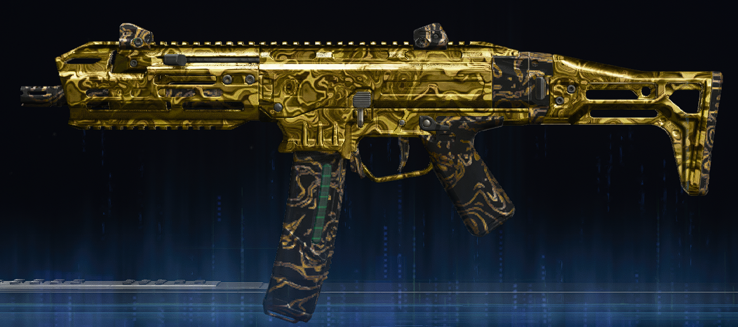 Rendu du camouflage Damas doré sur REV-46