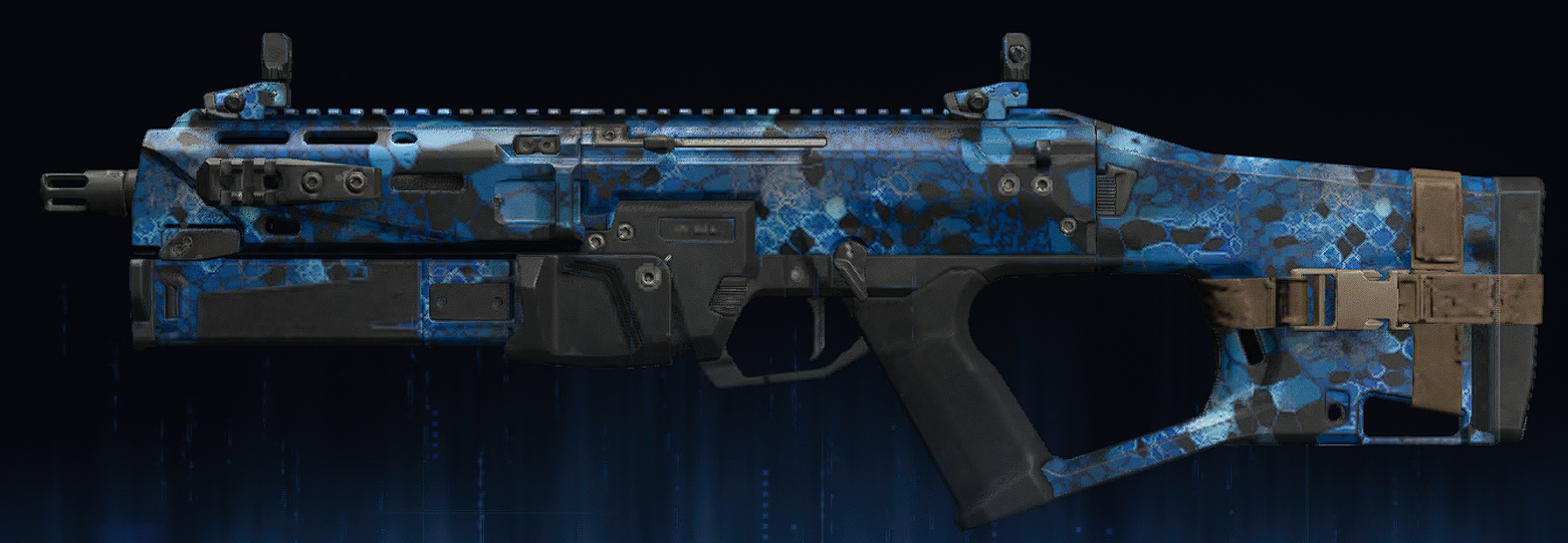 Rendu du camouflage Serpent saphir sur Dravec 45