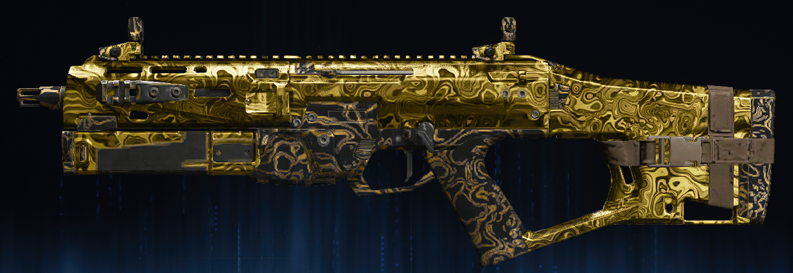 Rendu du camouflage Damas doré sur Dravec 45