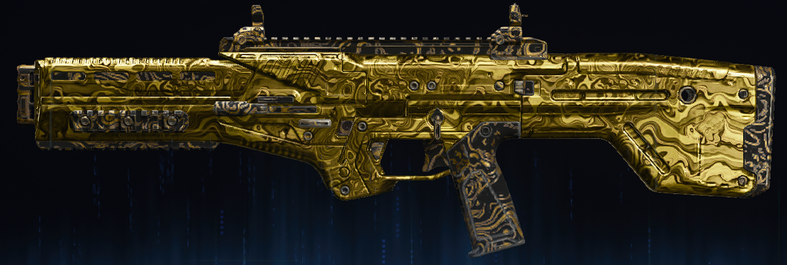 Rendu du camouflage Damas doré sur X9 Maverick