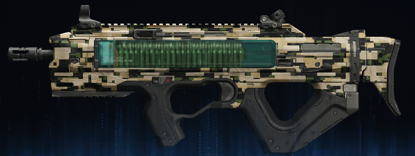 Rendu du camouflage Forêt numérique sur Carbon 57