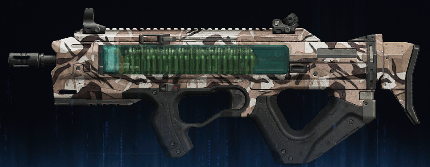 Rendu du camouflage Aride sur Carbon 57
