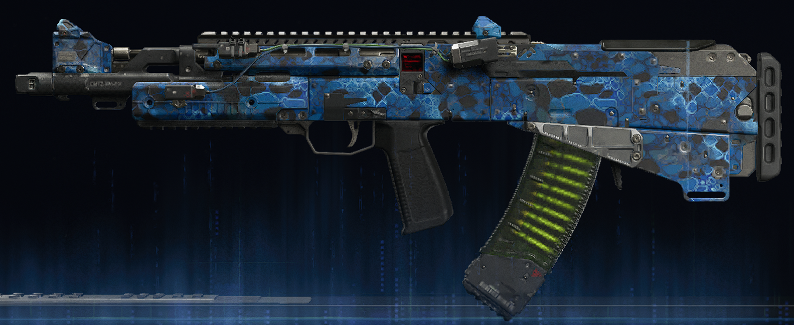 Rendu du camouflage Serpent saphir sur Voyak KT-3