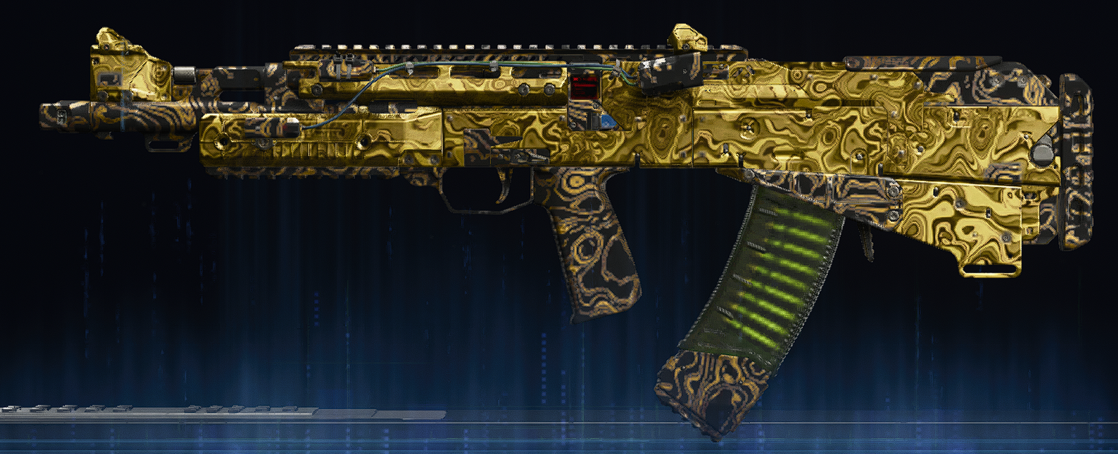 Rendu du camouflage Damas doré sur Voyak KT-3