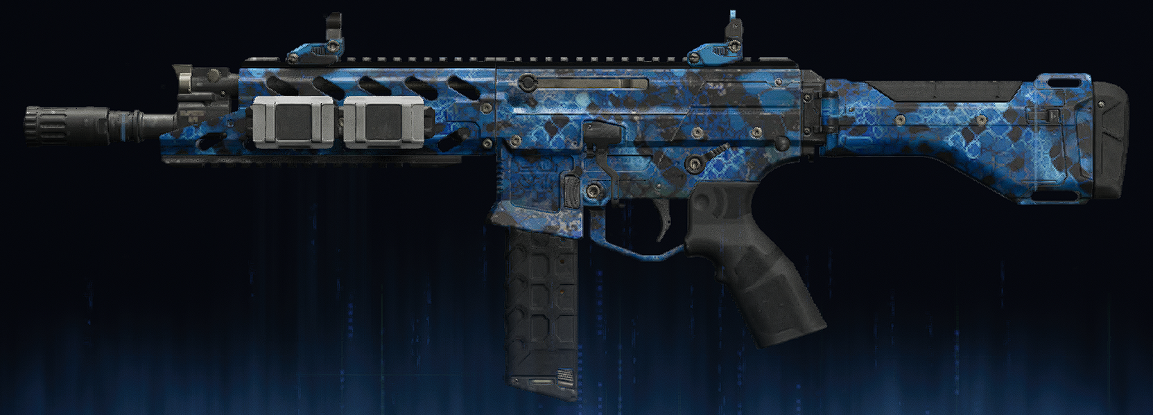 Rendu du camouflage Serpent saphir sur Peacekeeper Mk1
