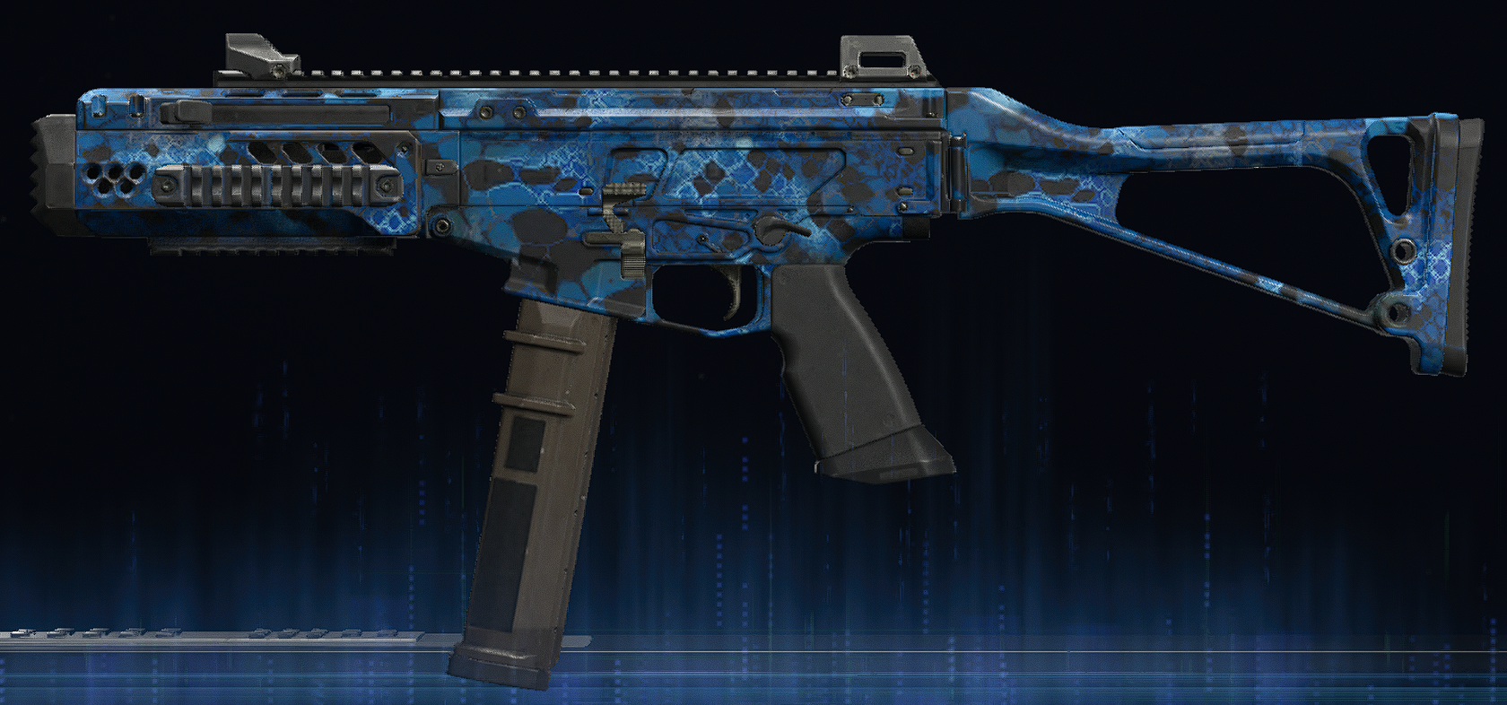 Rendu du camouflage Serpent saphir sur Sturmwolf 45