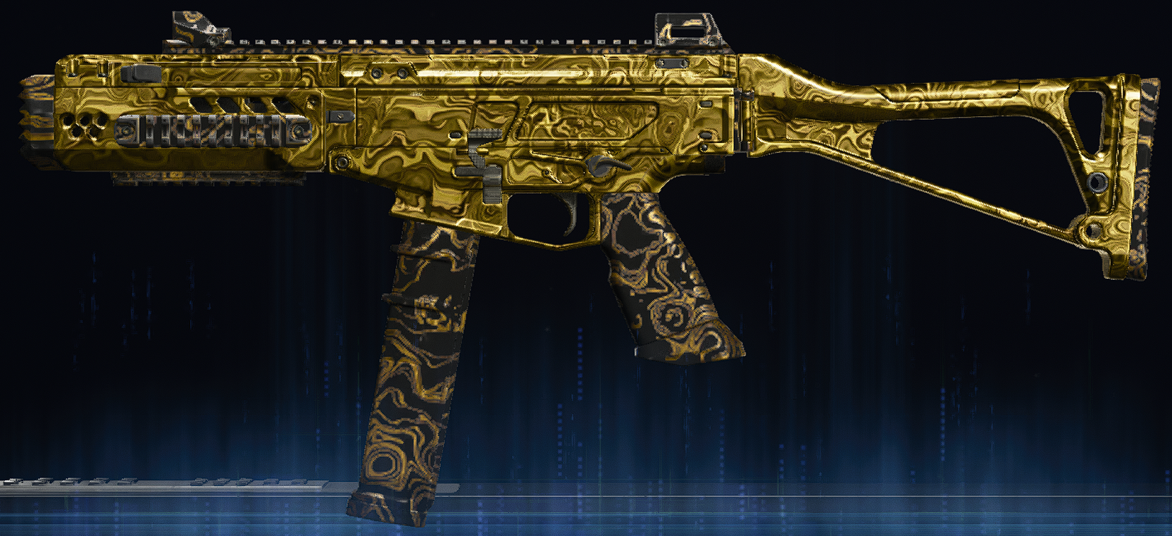 Rendu du camouflage Damas doré sur Sturmwolf 45