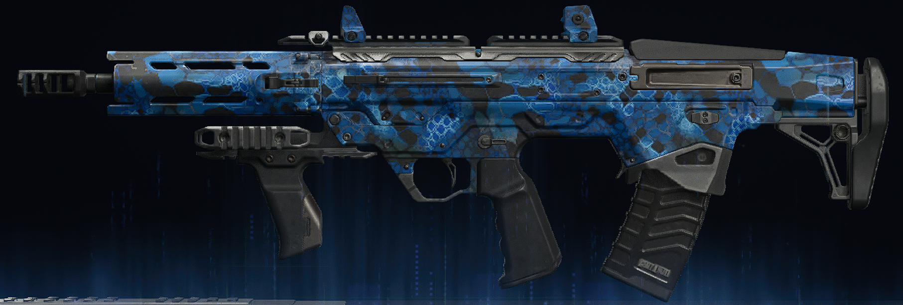 Rendu du camouflage Serpent saphir sur Maddox RFB